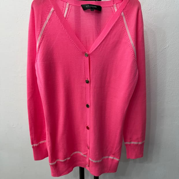 매장판정품) St.John 센존 핑크색 여성 가디건 P