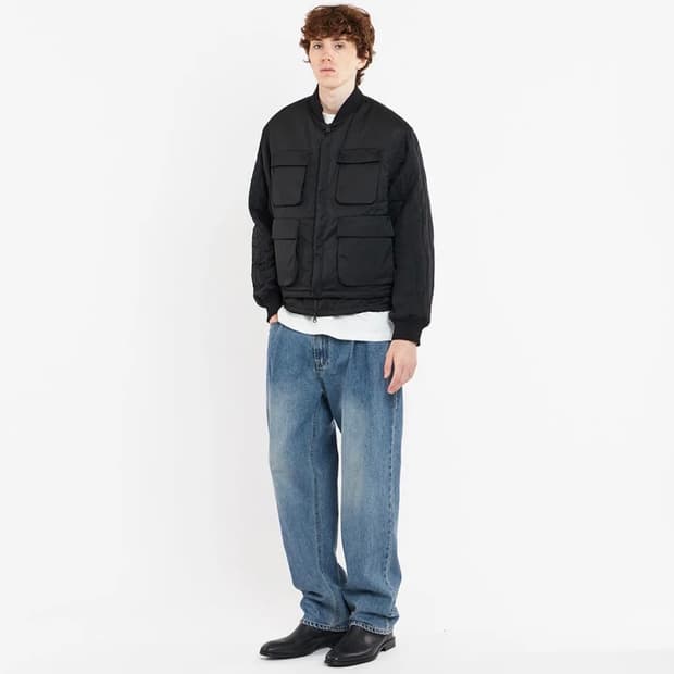 언어펙티드 패디드 블랙 재킷