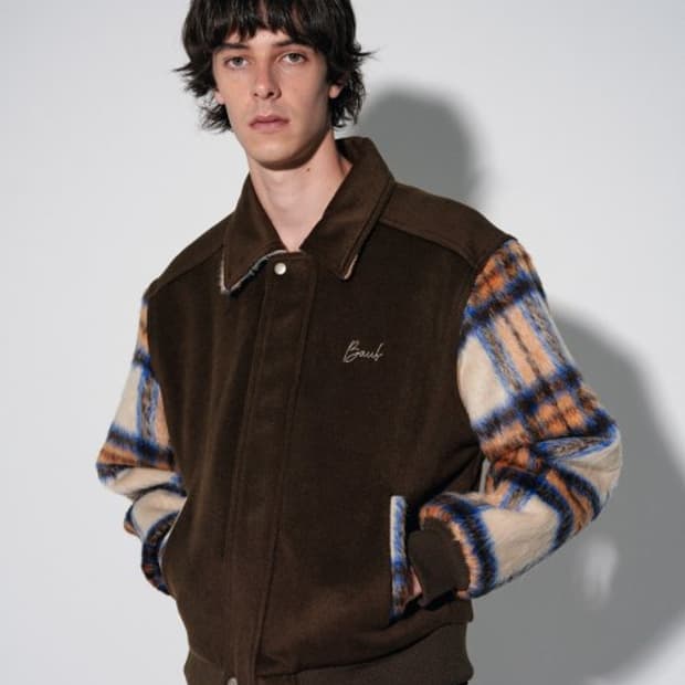 바우프 유니섹스 포르투 스타디움 자켓 블루종 L 브라운