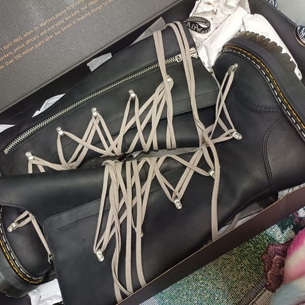 릭오웬스 닥터마틴 펜탈레이스 uk6