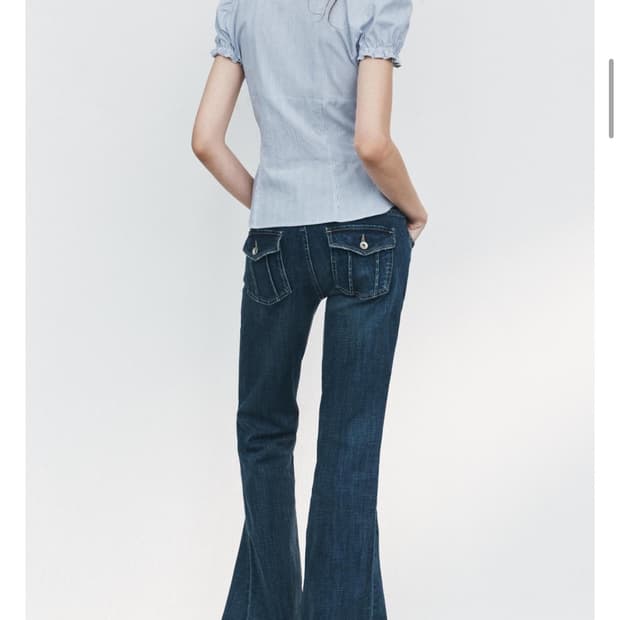 자라 로우라이즈 부츠컷 36