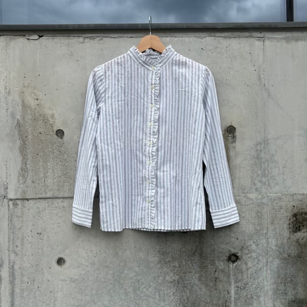Stripe Frill Blouse