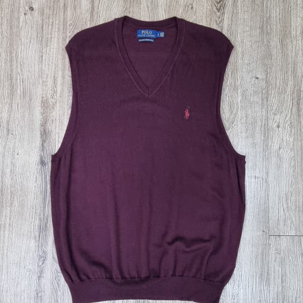 폴로랄프로렌 메리노울 니트 베스트 L _ 남성