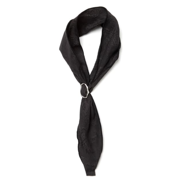 해칭룸 스카프 Keyring Scarf Paisley Charcoal