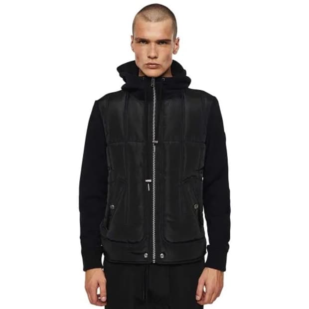 디젤 프론트 나일론 포켓 후드