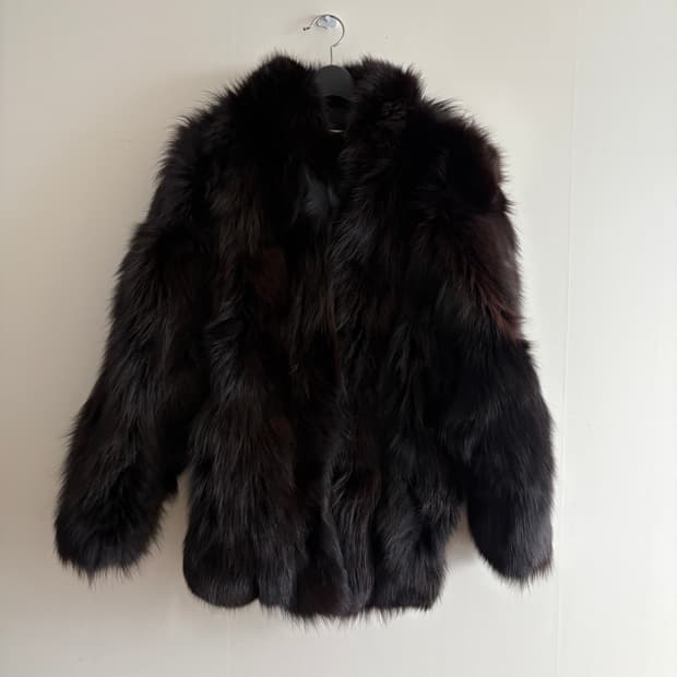 블랙 폭스 퍼자켓