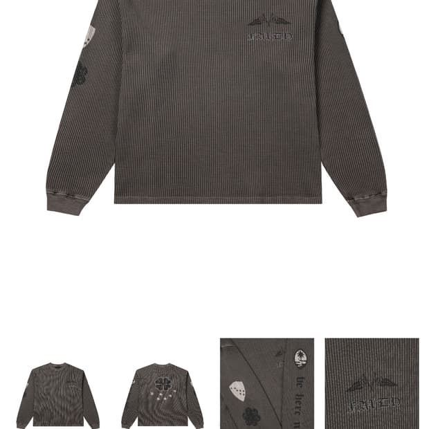 ((구매)) 인세인개러지 와플 그래픽 롱슬리브 브라운 2사이즈