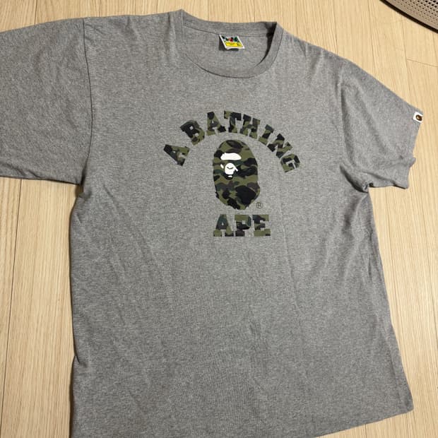 베이프 카모 반팔