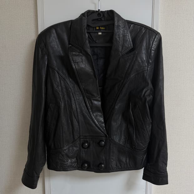 vintage leather jacket