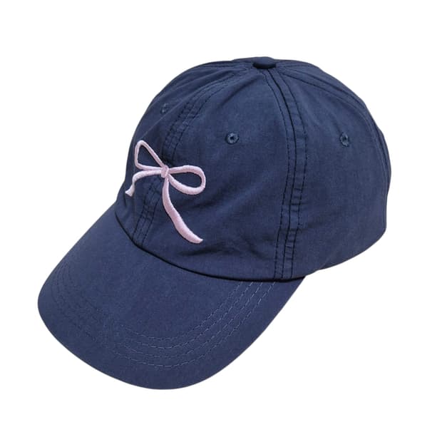 Vintage 핑크 리본 볼캡