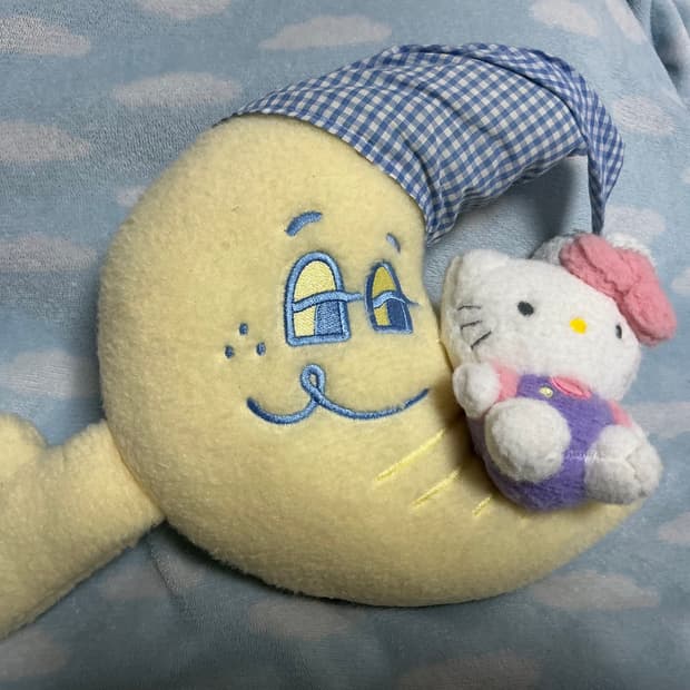 빈티지) 네온문 키티 인형