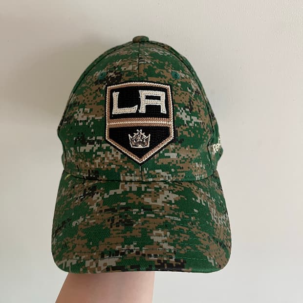 Reebok NHL LA military ball cap