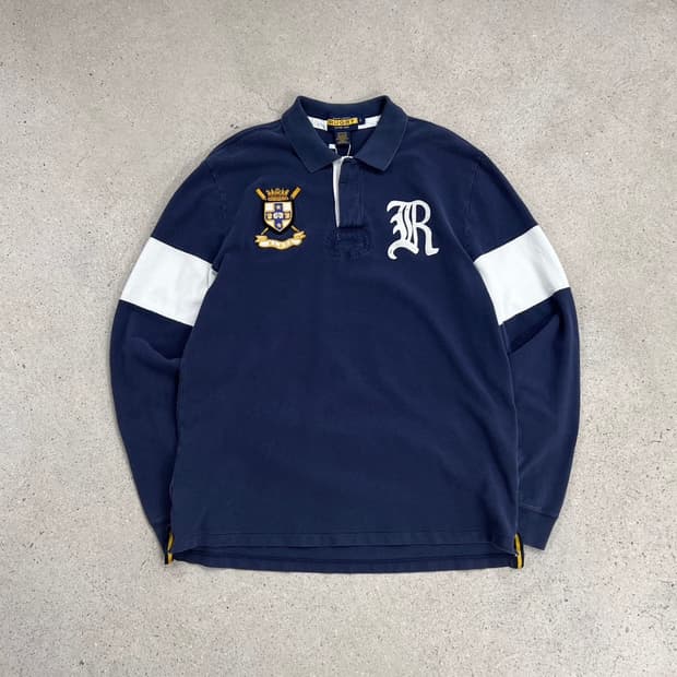 럭비 랄프로렌 배색 카라 티셔츠