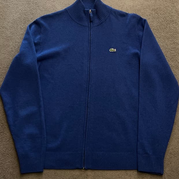 라코스테 메리노울 니트 집업 처분 