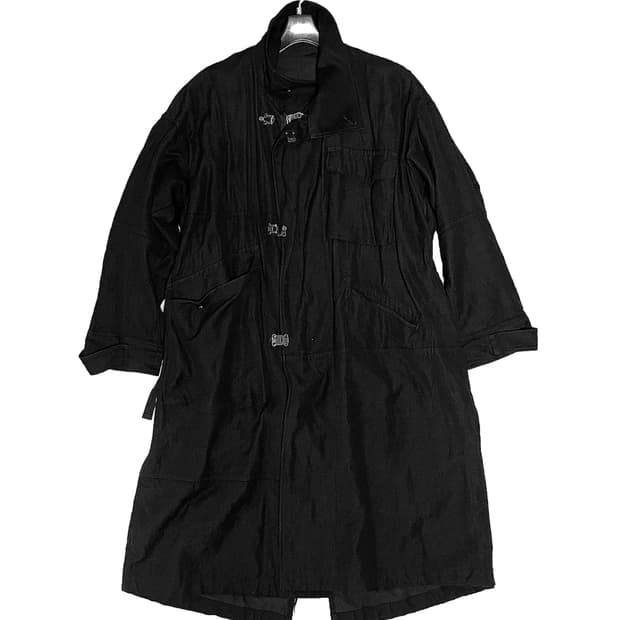 더 비리디 안느 울 린넨 오가닉 코튼 롱 코트