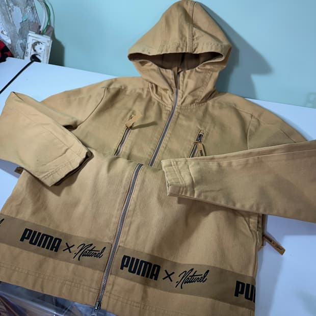 S 95 푸마 X natunel 딥베이지 투웨이 웜후드 야상자켓