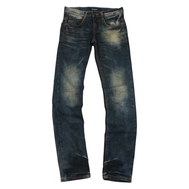 Jukebox 쥬크박스 빈티지 워싱 백포켓 지퍼 디테일 데님 팬츠