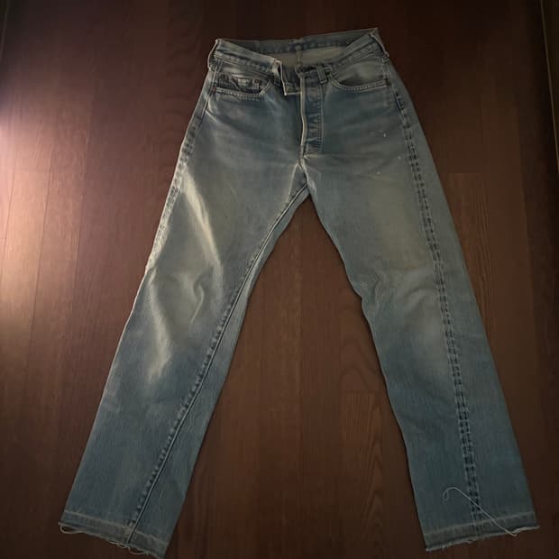 80s 미제 리바이스 501 중청워싱 66후기 32/38