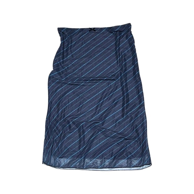 Gixic Midi Pinstrip Skirt