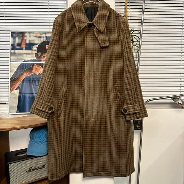Balmacan Coat (M)(cashmere wool )
