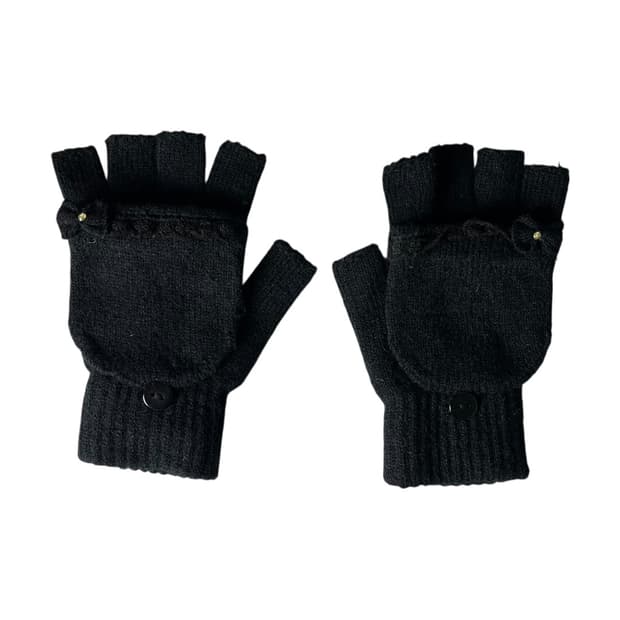 [JPN] 빈티지 재팬 리본 포켓 하프 장갑