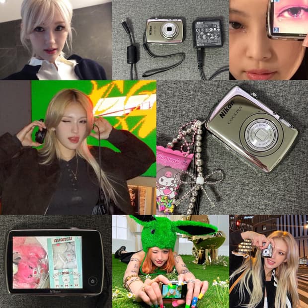 제니 전소미 조이 디카 💖 니콘 쿨픽스 S01 인물용 느좋디카 set