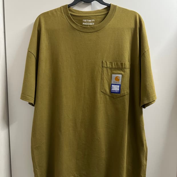 칼하트 PACCBET 포켓 반팔 L 카키색
