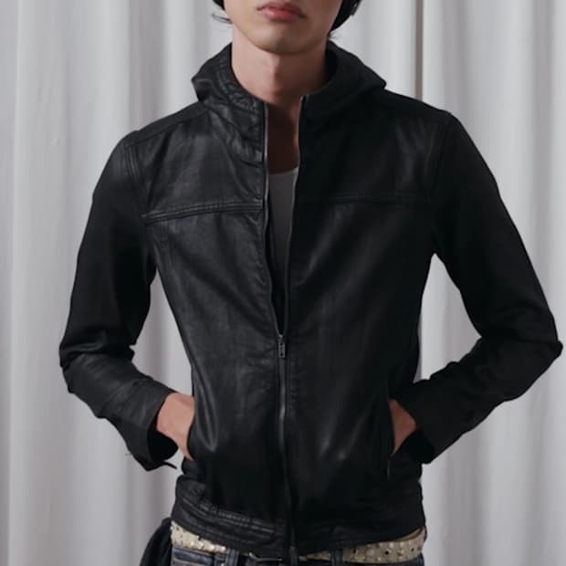 제이디드 런던 왁스 데님 후드 재킷