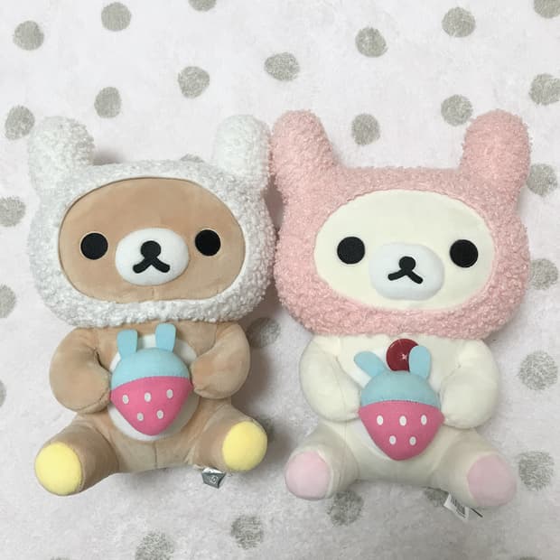 리락쿠마 코리락쿠마 딸기 토기 인형 세트