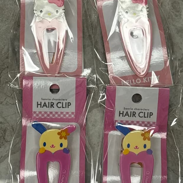 산리오 헤어클립 헬로키티 우사하나 머리핀 헤어핀