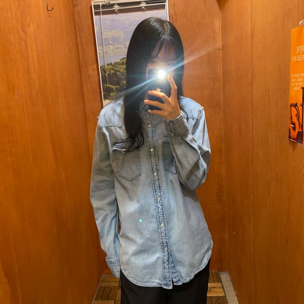 (M) Levi's 리바이스 코튼 데님 셔츠