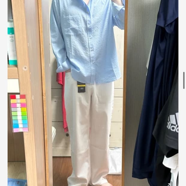 데꼬로소 시어서커 셔츠 하늘색 1