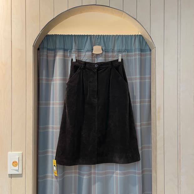 일본 브라운 코듀미디스커트