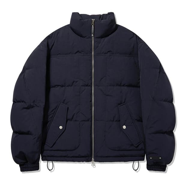 새상품(S)비바스튜디오 나일론 푸퍼 덕다운 숏패딩 네이비