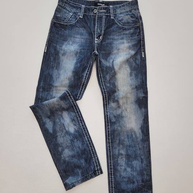 폴햄 POLHAM 남자 워싱 청바지 32 다크네이비