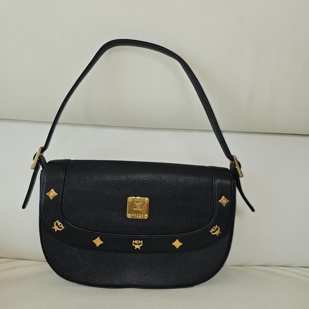 정품)) MCM 블랙 숄더백