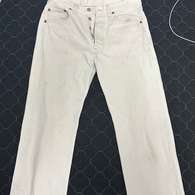 90s 리바이스 501 화이트 usa