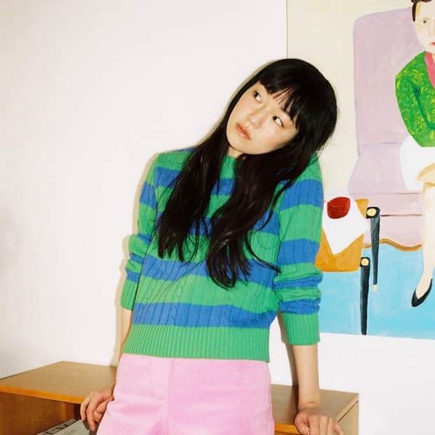 포니테일 밤부 스웨터 호크니 그린