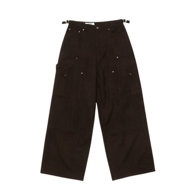 알렌느 카펜더 울 팬츠 브라운 2사이즈