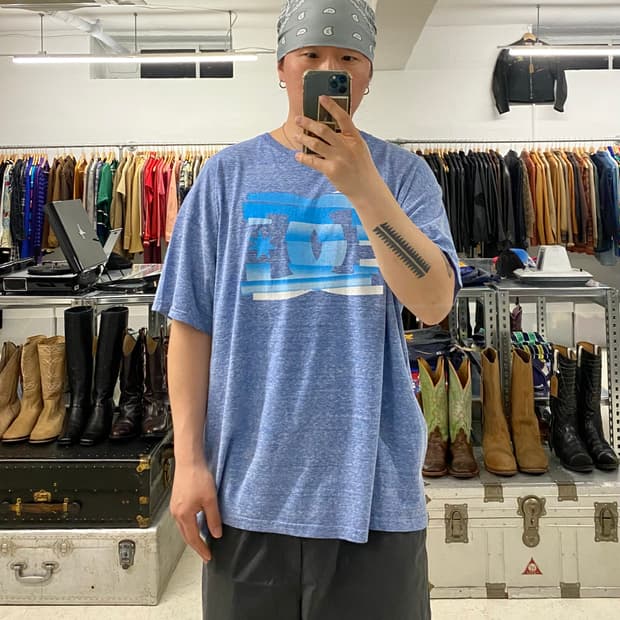 DC Shoes logo t-shirts 올드 디씨 슈즈 멜란지 티셔츠