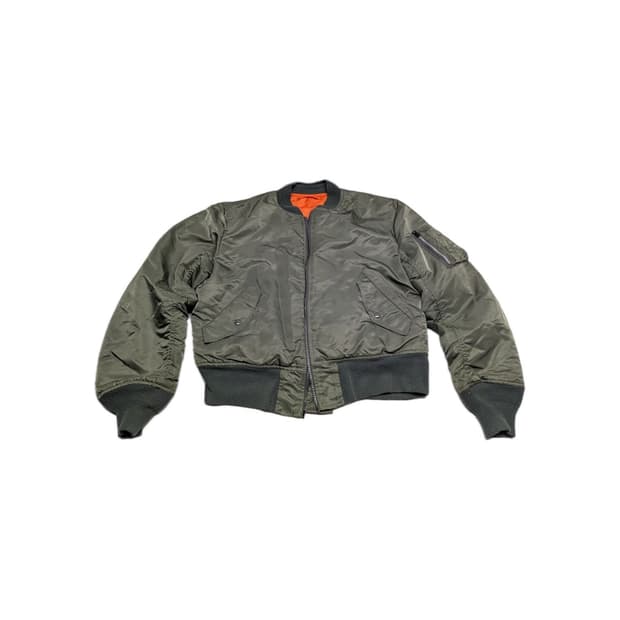 80s 미공군 납품용 알파인더스트리 MA-1 플라이트자켓 카키