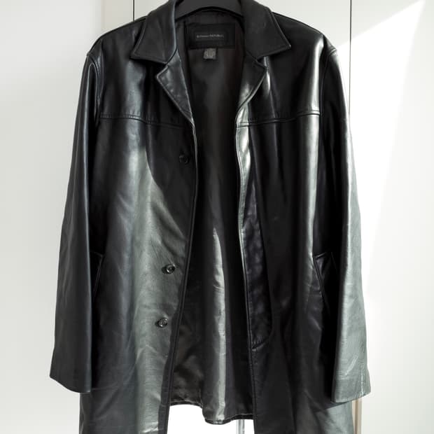 Banana Republic 리얼 레더 카코트 올드갭