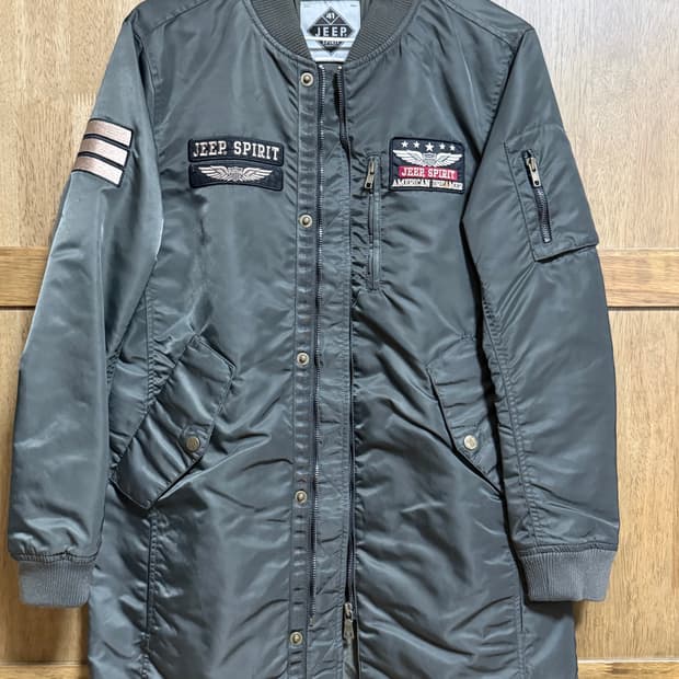 JEEP SPIRIT 롱 MA-1 패딩 점퍼