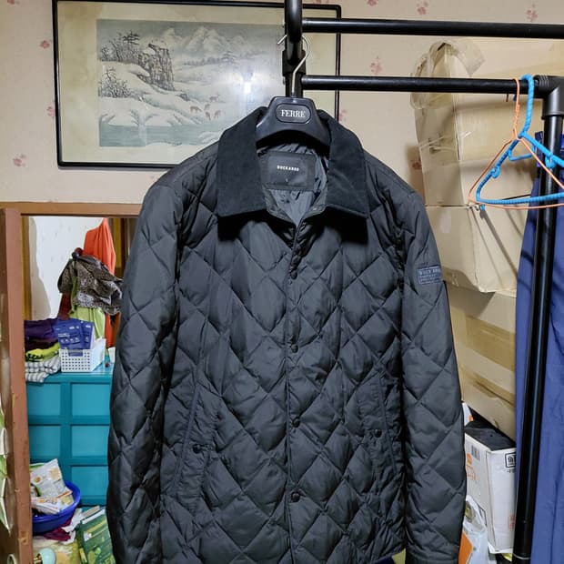 [버커루]퀄팅 덕다운 경량 패딩 자켓L(100)사이즈