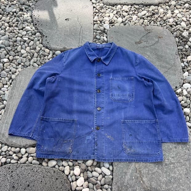 HARD FADED HBT REPAIR WASHING 프렌치워크자켓