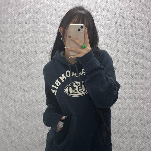 아베크롬비 빈티지 레트로 아치로고 약기모 후드티 XL C07968