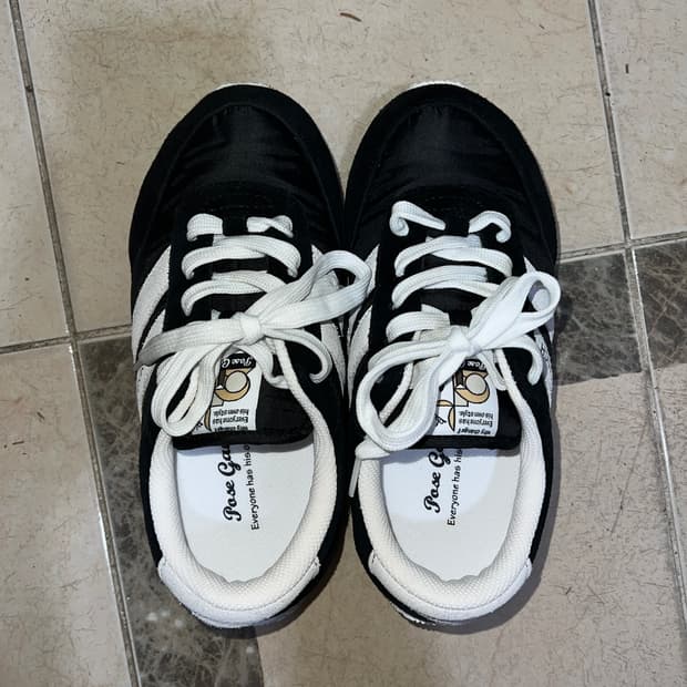 포즈간츠 스니커즈 블랙 운동화