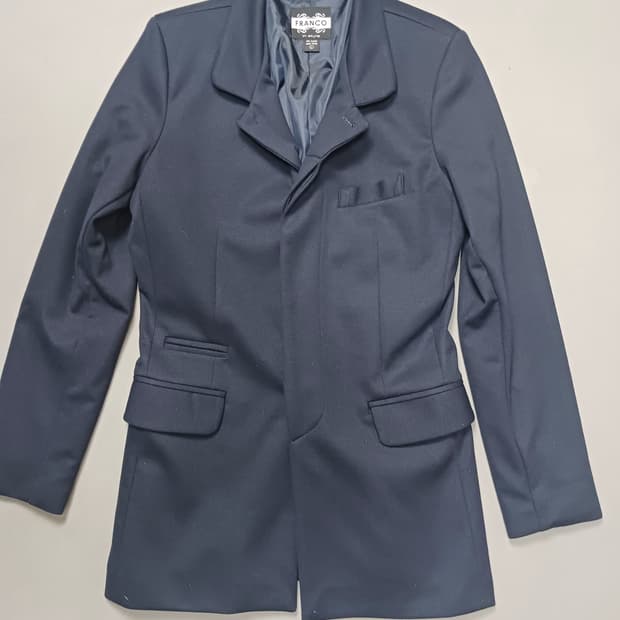 [L] 프랑코 롱 슬림 블레이저 자켓 네이비