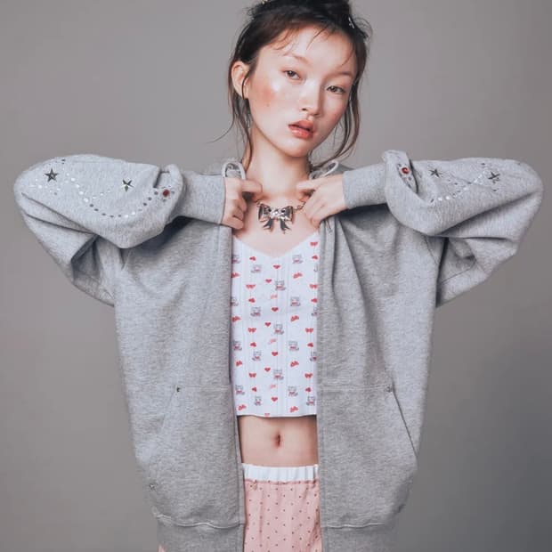 유희 STAR HOTFIX HOOD ZIP-UP 후드집업