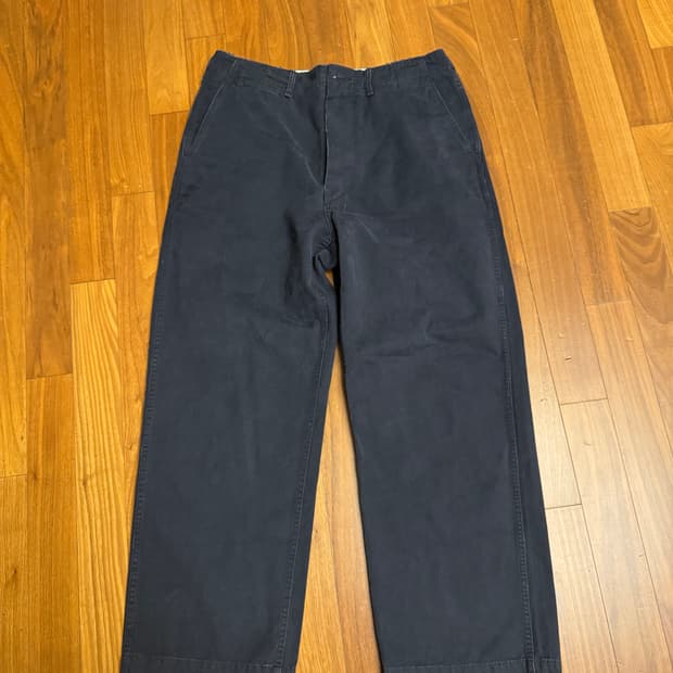카키스 빈티지 치노 팬츠 네이비